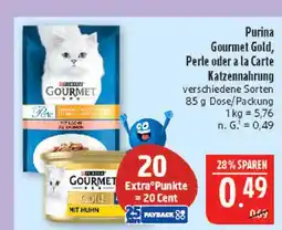 Marktkauf Purina gourmet gold perle oder a la carte katzennahrung Angebot