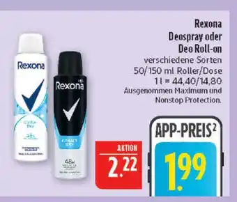 Marktkauf Rexona deospray Angebot