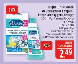 Marktkauf Dr. beckmann waschmaschinen komplett-pflege Angebot