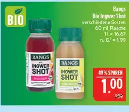 Marktkauf Bangs bio ingwer shot Angebot