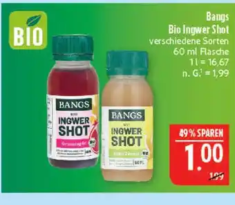 Marktkauf Bangs bio ingwer shot Angebot