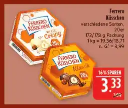 Marktkauf Ferrero küsschen white crispy Angebot