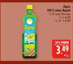 Marktkauf Rapso 100 % reines rapsöl Angebot