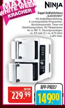 Marktkauf Ninja doppel-heißluftfritteuse sl400euwh Angebot