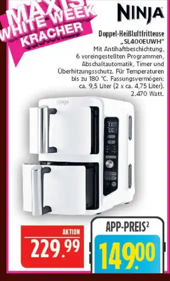 Marktkauf Ninja doppel-heißluftfritteuse sl400euwh Angebot