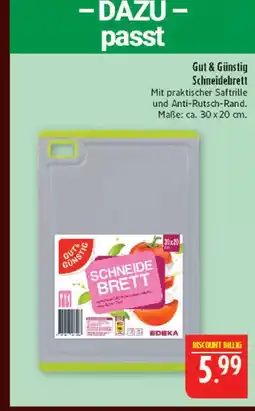 Marktkauf Gut & günstig schneidebrett Angebot