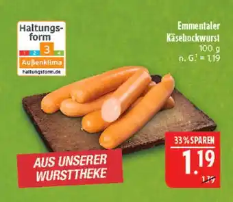 Marktkauf Emmentaler käsebockwurst Angebot