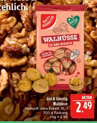 Marktkauf Gut & günstig walnüsse in der schale Angebot