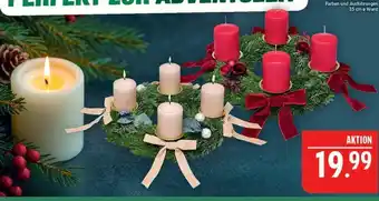 Marktkauf Advent wreath with candles Angebot