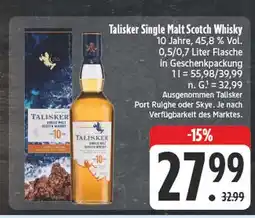 E-Center Talisker single malt scotch whisky Angebot