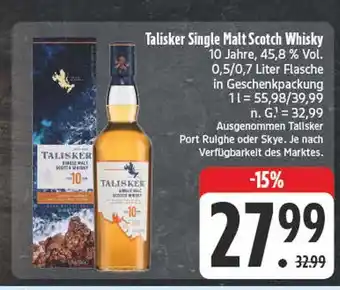 E-Center Talisker single malt scotch whisky Angebot