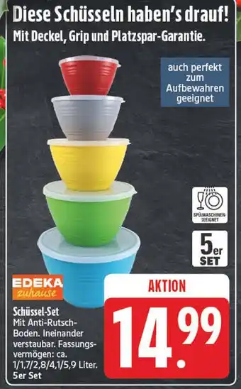 E-Center Edeka zuhause schüssel-set Angebot