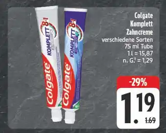 E-Center Colgate komplett zahncreme Angebot