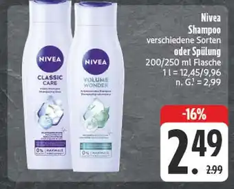E-Center Nivea classic care shampoo Angebot