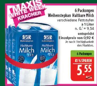 Marktkauf Weihenstephan haltbare milch Angebot
