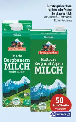 E-Center Berchtesgadener land frische bergbauern milch Angebot