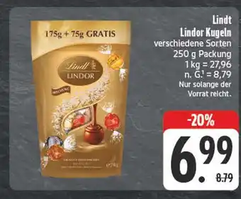 E-Center Lindt lindor kugeln Angebot
