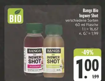 E-Center Bangs bio ingwer shot Angebot