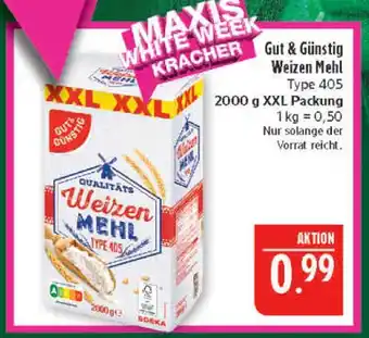 Marktkauf Gut & günstig weizen mehl Angebot