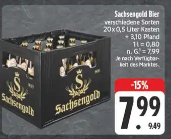 E-Center Sachsengold bier Angebot