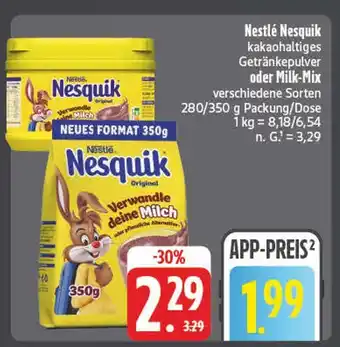 E-Center Nestlé nesquik kakaohaltiges getränkepulver Angebot