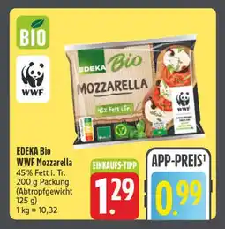 E-Center Edeka bio wwf mozzarella Angebot