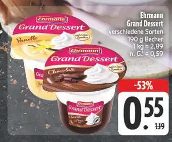 E-Center Ehrmann grand dessert vanille Angebot