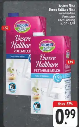 E-Center Sachsen milch unsere haltbare vollmilch Angebot