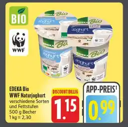 E-Center Edeka bio wwf naturjoghurt Angebot