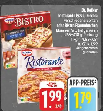 E-Center Dr. oetker ristorante pizza salame Angebot