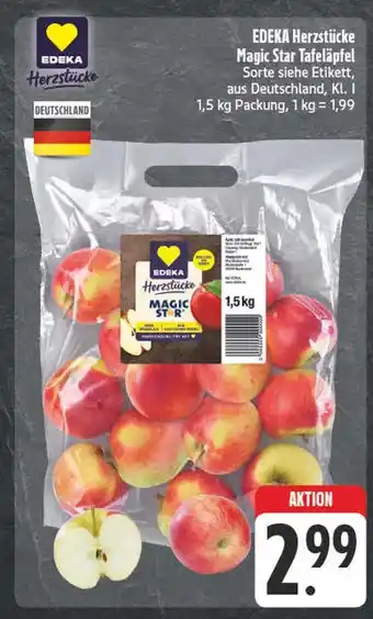E-Center Edeka herzstücke magic star tafeläpfel Angebot