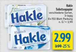 diska Hakle toilettenpapier jasmin Angebot