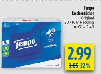 diska Tempo taschentücher original Angebot