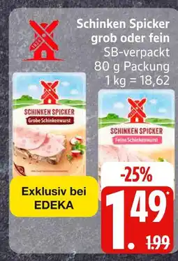 Edeka Schinken spicker grobe schinkenwurst Angebot