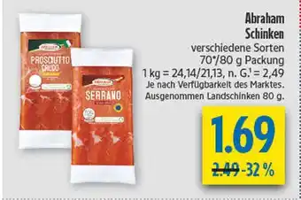 diska Abraham prosciutto crudo Angebot