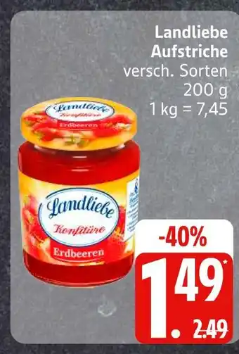 Edeka Landliebe aufstriche erdbeeren Angebot