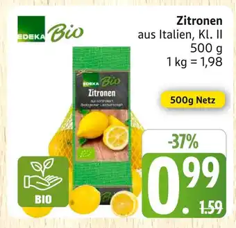 Marktkauf Edeka bio zitronen Angebot