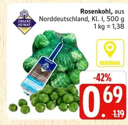 Marktkauf Unsere heimat rosenkohl Angebot