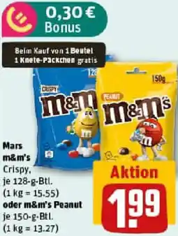 REWE Mars m&m's oder m&m's Peanut Angebot