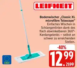 Marktkauf Leifheit bodenwischer classic xl microfibre telescope Angebot