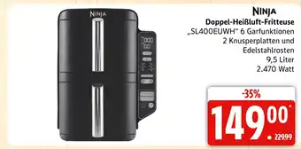 Marktkauf Ninja doppel-heißluft-fritteuse sl400euwh Angebot