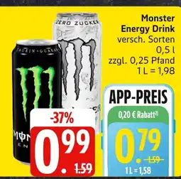 Edeka Monster energy drink Angebot