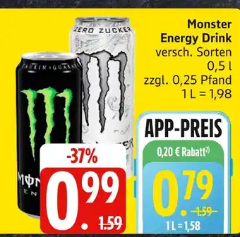 Edeka Monster energy drink Angebot
