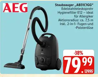 Marktkauf Aeg staubsauger ab31c1gg Angebot