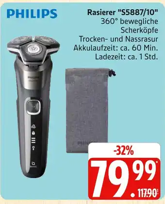 Marktkauf Philips rasierer s5887/10 Angebot