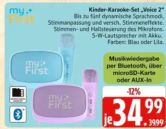 Marktkauf My first kinder-karaoke-set voice 2 Angebot