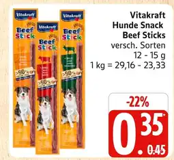 Marktkauf Vitakraft hunde snack beef sticks Angebot