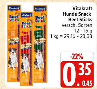 Marktkauf Vitakraft hunde snack beef sticks Angebot