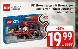 Marktkauf Lego f1 boxenstopp mit boxencrew und ferrari-flitzer Angebot