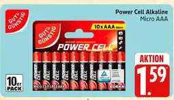 Marktkauf Gut & günstig power cell alkaline micro aaa Angebot